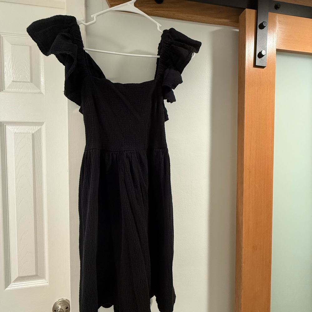 Ami Black Puff Sleeve Sundress